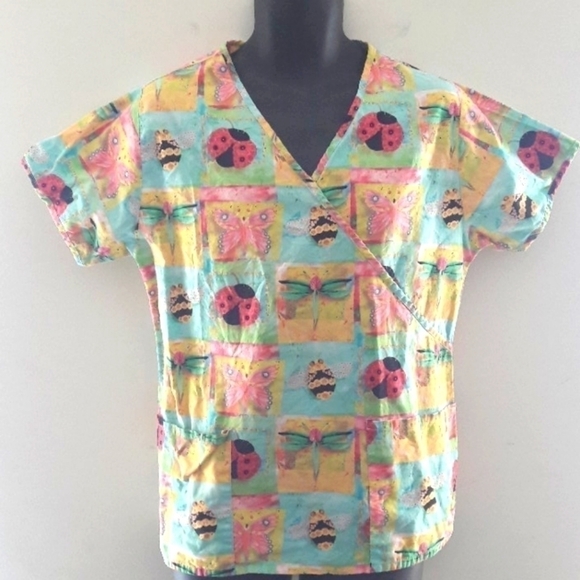 LYDIA'S professional uniforms medical scrub top, S - Picture 2 of 4